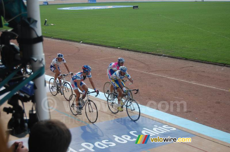 Renaud Dion (AG2R La Mondiale), Tom Veelers (Skil Shimano), Mauro Da Dalto (Lampre NGC) & Mathieu Ladagnous (Franaise des Jeux)