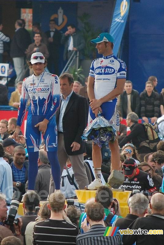 Filippo Pozzato (Katusha) & Tom Boonen (QuickStep)