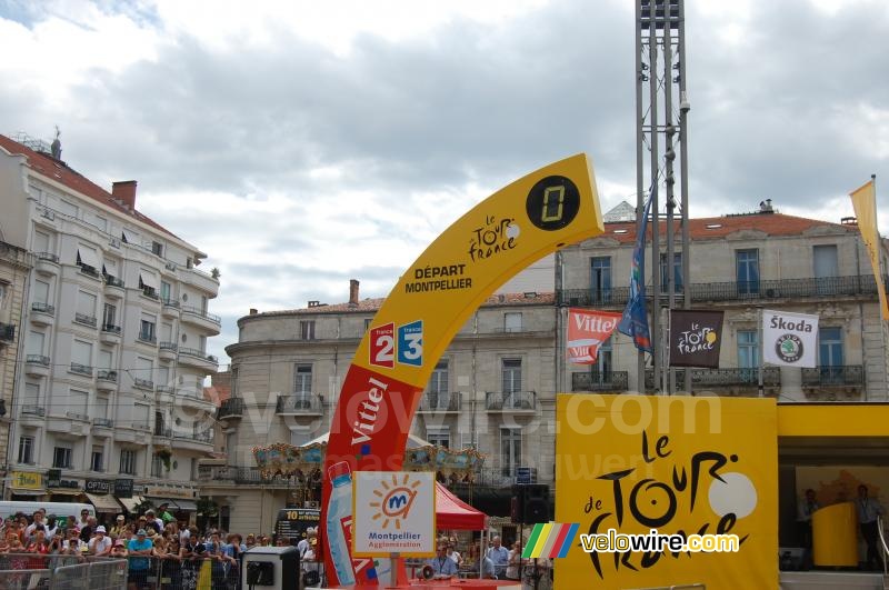 Start ploegentijdrit: Place de la Comdie in Montpellier