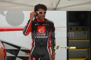 Oscar Pereiro Sio (Caisse d'Epargne): warming up before the team time trial (2) (264x)