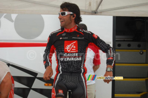 Oscar Pereiro Sio (Caisse d'Epargne): warming up before the team time trial (4) (317x)