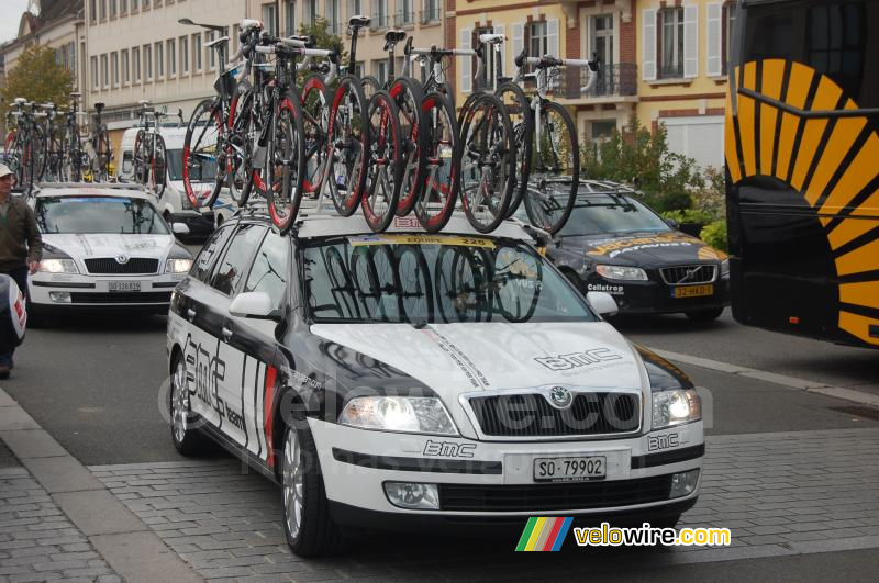 La voiture de l'équipe BMC Racing Team