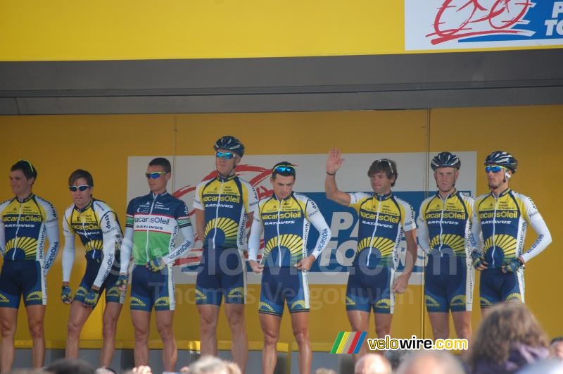 De Vacansoleil Pro Cycling Team ploeg