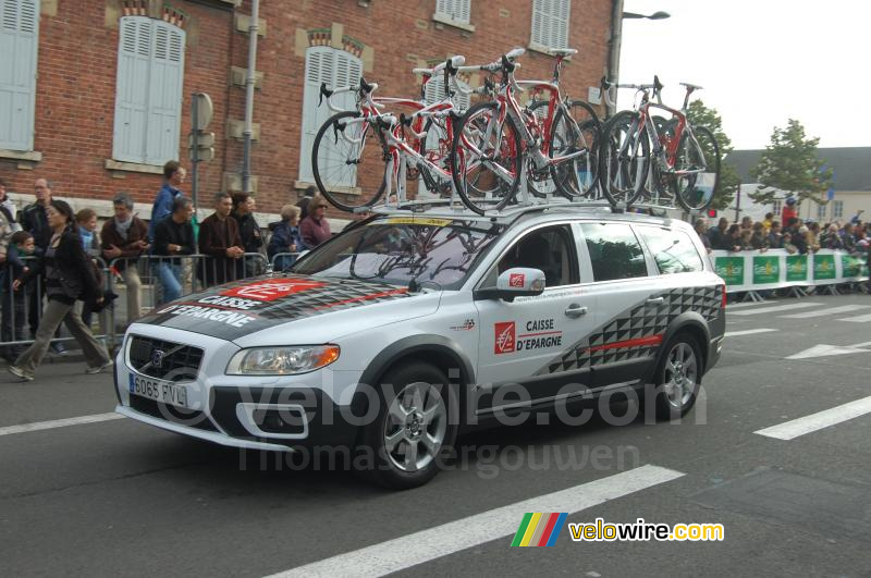 La voiture Caisse d'Epargne