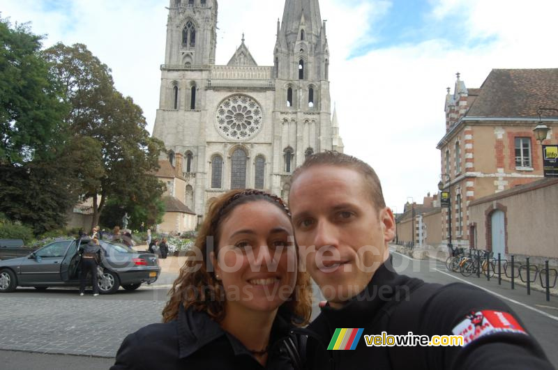 Alice et moi à Chartres