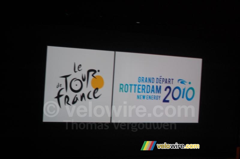 The logo of the Grand Départ in Rotterdam - new energy