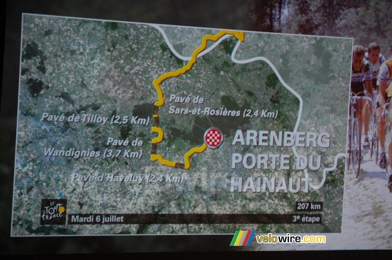 Tour de France 2010: 3 - mardi 6 juillet - arrivée et secteurs pavés Wanze > Arenberg / Porte du Hainaut - 207 km