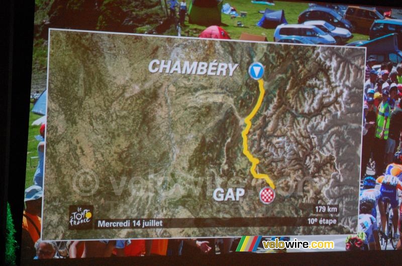 Tour de France 2010: 10 - woensdag 14 juli - Chambéry > Gap - 179 km