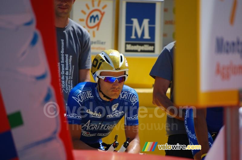 Maxime Bouet (Agritubel) before the team time trial in Montpellier