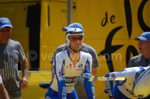 Tom Boonen (Quick Step) avant le départ du contre-la-montre par équipes à Montpellier (567x)