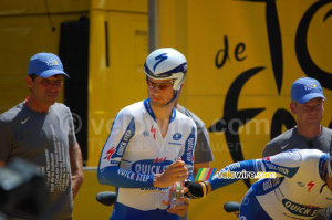 Tom Boonen (Quick Step) avant le départ du contre-la-montre par équipes à Montpellier (4) (364x)