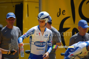 Tom Boonen (Quick Step) avant le départ du contre-la-montre par équipes à Montpellier (5) (420x)