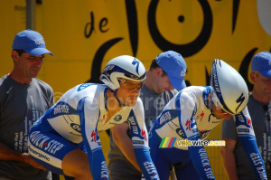 Tom Boonen (Quick Step) avant le départ du contre-la-montre par équipes à Montpellier (6) (330x)