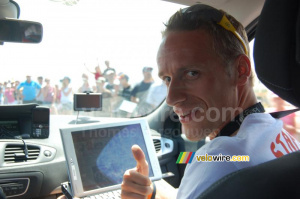 Tiens, c'est moi ... et ça, c'était mon 'bureau' sur le Tour de France ! (316x)
