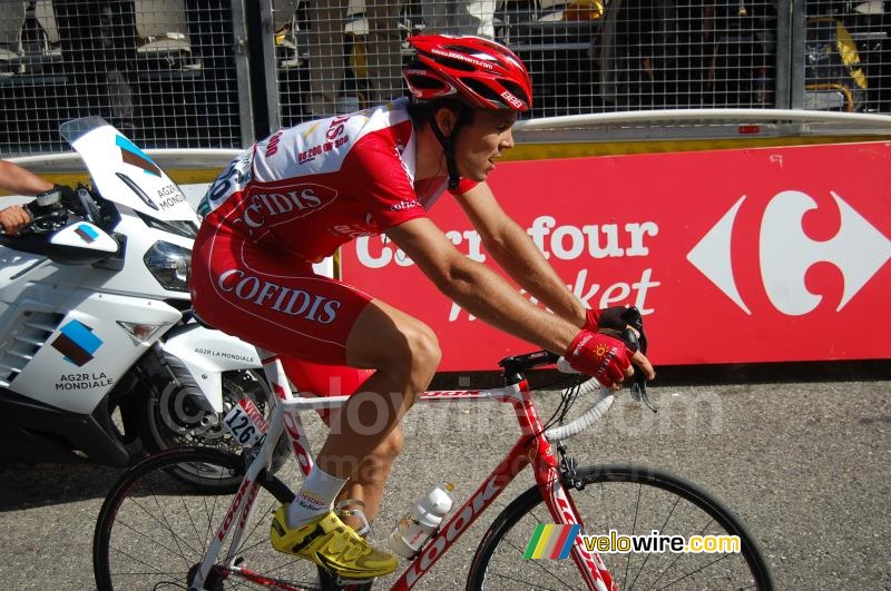 Christophe Kern (Cofidis) finisht tweede in Arcalis