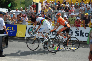 Alessandro Ballan (Lampre NGC) & Juan José Oroz (Euskaltel-Euskadi) à Saint-Girons (646x)