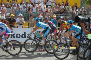 Niki Terpstra, Markus Fothen (Milram) & Tom Boonen (Quick Step) à Saint-Girons (410x)
