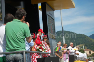Christophe Kern (Cofidis) reçoit le maillot à pois à Saint-Girons (233x)