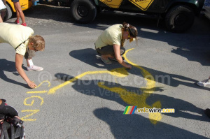 Les caravaniers dessinent le kangourou de Roadsign (248x)