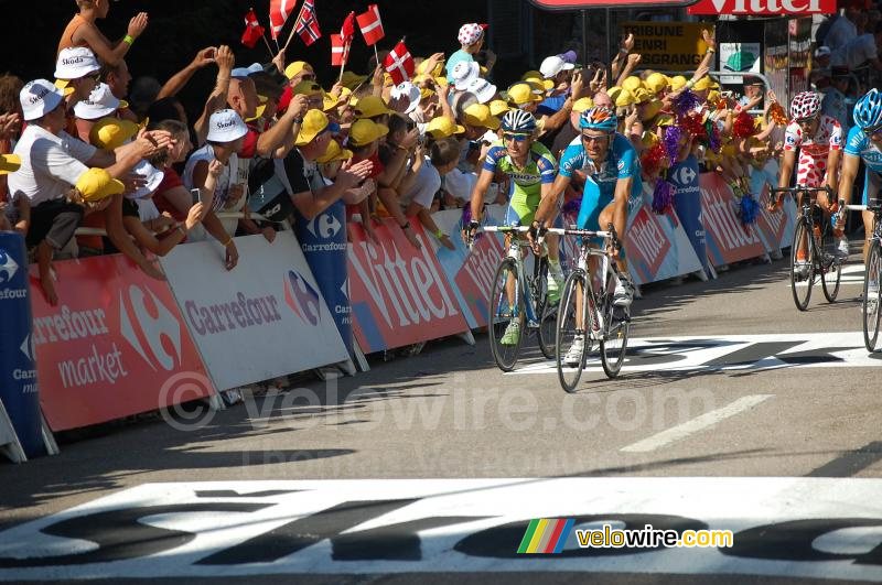 Laurent Lefvre (Bbox Bouygues Telecom) & Franco Pellizotti (Liquigas), 2de & 3de in Vittel