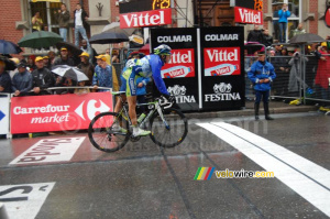 Franco Pellizotti (Liquigas) à Colmar (521x)