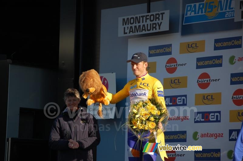 Lars Boom (Rabobank), yellow jersey