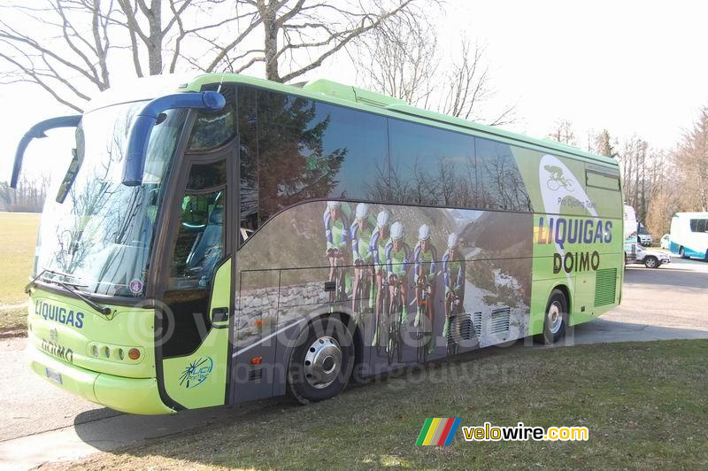 Le bus de Liquigas-Doimo