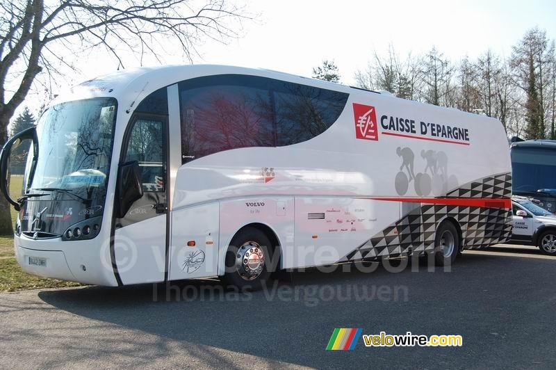 De bus van Caisse d'Epargne