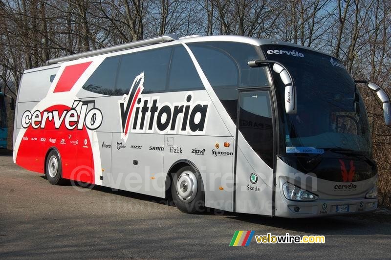 The Cervélo TestTeam bus