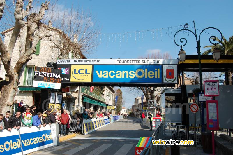 The finish in Tourrettes-sur-Loup