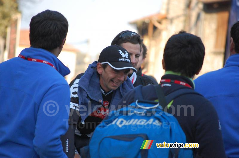 Xavier Tondo (Cervélo TestTeam) après l'arrivée (2)