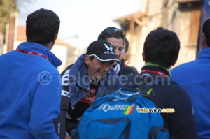 Xavier Tondo (Cervélo TestTeam) after the finish (2) (355x)