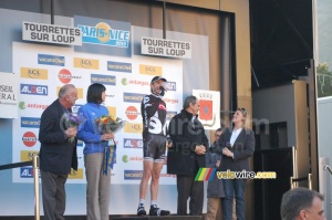 Xavier Tondo (Cervélo TestTeam) on the podium (3) (369x)