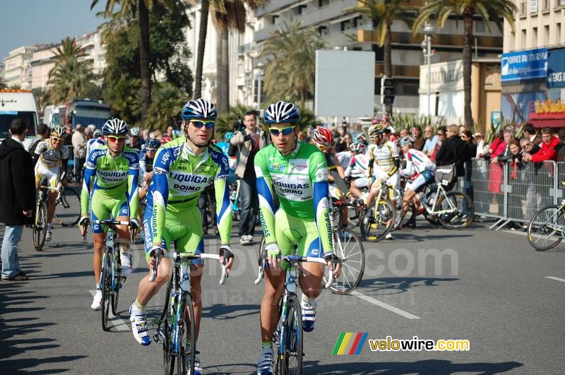 The Liquigas-Doimo riders ready for the start