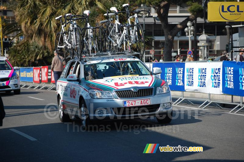 The Omega Pharma-Lotto car