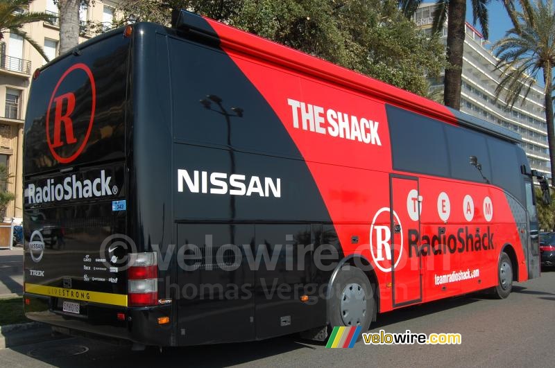 De Team Radioshack bus