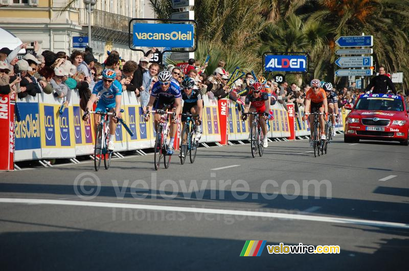 Cyril Gautier (Bbox Bouygues Telecom), Sylvain Chavanel (Quick Step), Simon Gerrans (Team Sky), Levi Leipheimer (Team Radioshack) & Romain Sicard (Euskaltel-Euskadi)