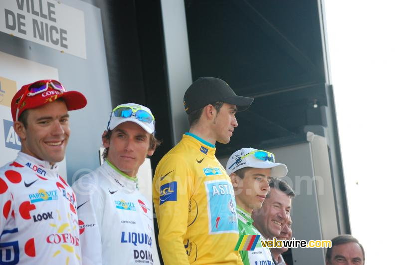 The distinctive jerseys of Paris-Nice 2010