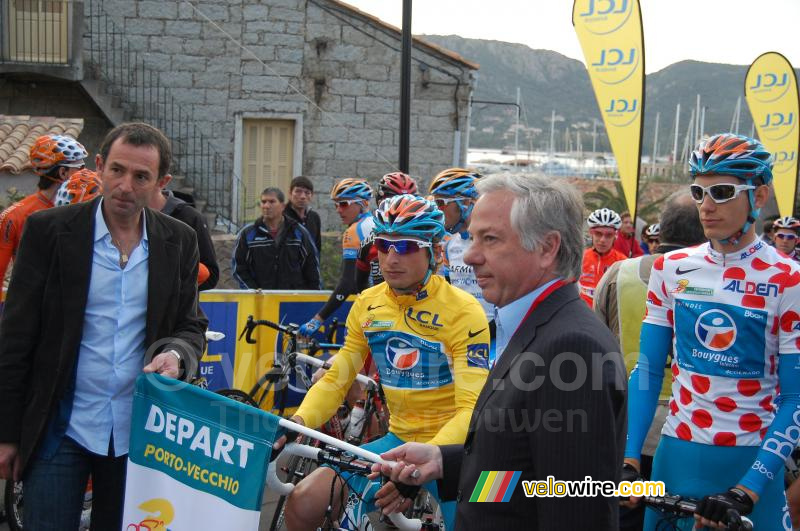 Pierrick Fédrigo & Pierre Rolland (Bbox Bouygues Telecom) au départ (2)