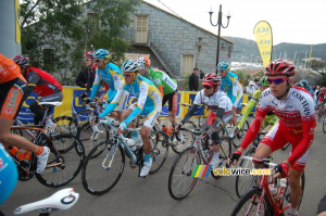 Alberto Contador (Astana), Samuel Sanchez (Euskaltel-Euskadi) & Tiago Machado (Team Radioshack) (847x)