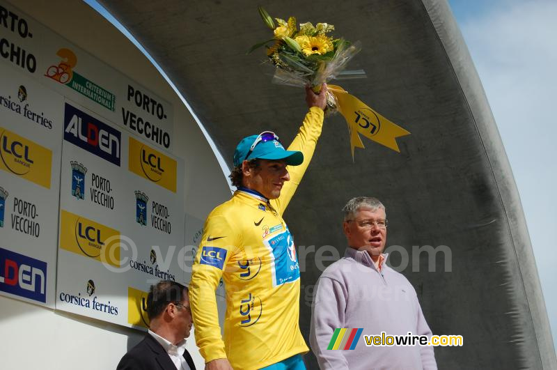 Pierrick Fédrigo (Bbox Bouygues Telecom) sur le podium