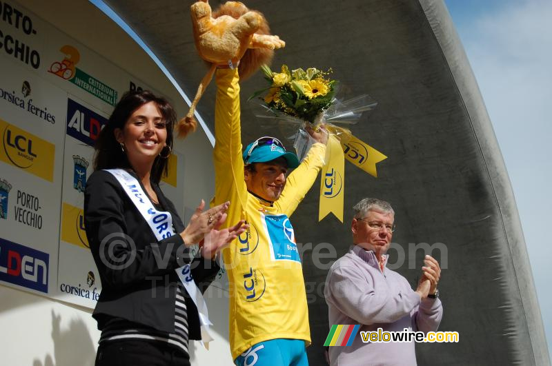 Pierrick Fédrigo (Bbox Bouygues Telecom) op het podium (2)