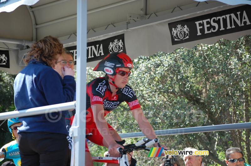 Florian Stalder (BMC Racing Team) aan de start