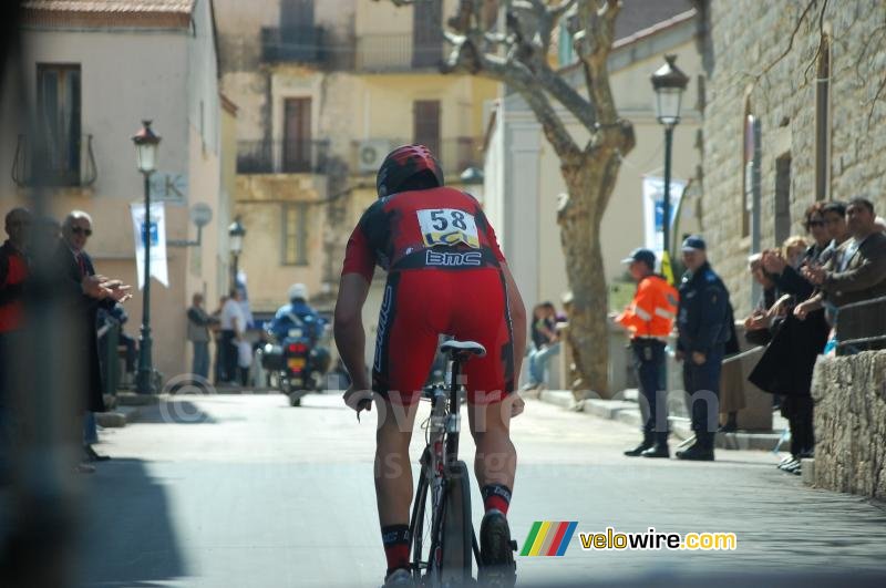 Florian Stalder (BMC Racing Team) in the center of Porto-Vecchio (2)