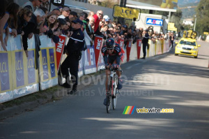 David Lopez Garcia (Caisse d'Epargne) at the finish (344x)