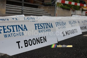 Name plates - Tom Boonen & Steve Morabito (542x)
