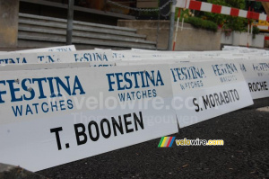Name plates - Tom Boonen & Steve Morabito (657x)