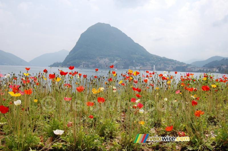 Touristic view of Lugano