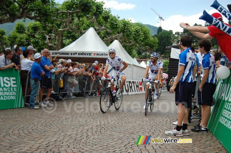 Française des Jeux at the start in Ascona