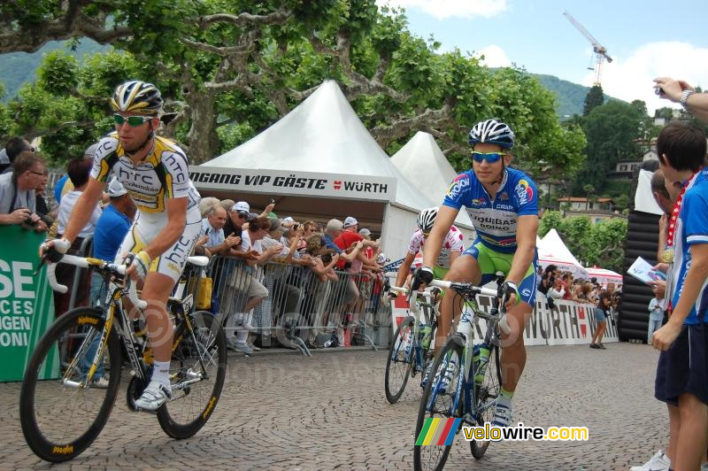 Mark Cavendish (HTC-Columbia) & Peter Sagan (Liquigas-Doimo)